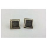 Sterling Silver Square Earrings