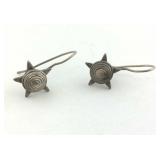 Sterling Silver Sun Earrings