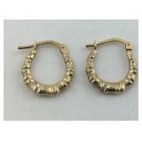 Gold over Sterling Hoop Earrings