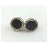 Black Onyx Sterling Silver Earrings
