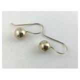 Sterling Silver Ball Dangle Earrings