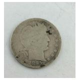 1895 Silver Barber Quarter