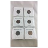 6 Indian head pennies