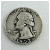 1952 D Washington Quarter