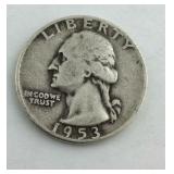1953 D Washington Quarter