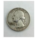 1961 D Washington Quarter