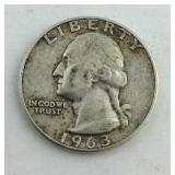 1963 D Washington Quarter