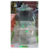 Home decor - glass planters and 19 liter Italian