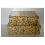 Home decor storage boxes - nested set of two,