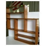 Pine wall shelf  unit  - see photos for shape -