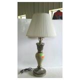 Home decor table lamp with cloth shade - 32" tall