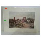 Print - "A Meet at the Cross" hunt scene - 28 x 20