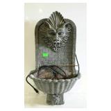 Wall hanging electric garden fountain. 24" x 15"