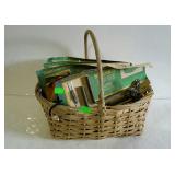 Handled basket full of new in package flower box