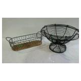 Metal decor group lot. Christmas tree candle