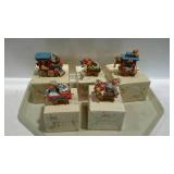 Enesco Cherished Teddies - 5-pc train car set with