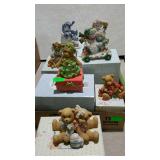 Enesco Cherished Teddies - lot of seven with boxes