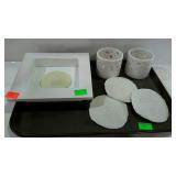 Home decor - Ikea votive holders, 3 sand dollars,