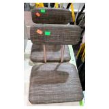 Two folding stadium seats