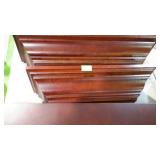 Home decor floating wall shelves- two 24 x 8 x 2,