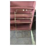 Brass finish bathroom towel rack, lightweight