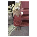 Iron Works plant stand, this iron Santa character