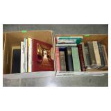 Two boxes of early books hardback cook and story