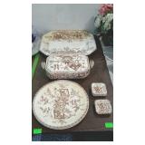 Ironstone China, meat serving platter,covered