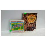 Two reference books, Lunchbox inside and out, and