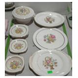China dishware, Salem China with the basket and