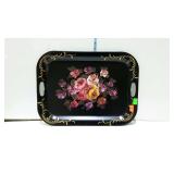 Serving tray with toll style painting - 20 x 15