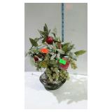 Asian style glass fruit tree - 14" tall