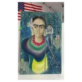 Painting on canvas - unframed portrait - 24 x 36