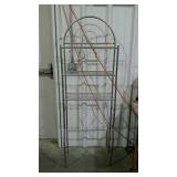 Toilet topper rack with brushed chrome finish