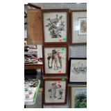 Three Norman Rockwell prints - "First Down", "Oh