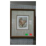 Print, "Hen and Chicks", pencil signed & numbered