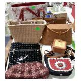 Group of ladies handbags - lot of eight with one