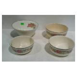 Harker Pottery mixing bowls - one 10", and one