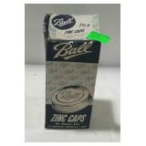 Box of Ball zinc caps for Mason canning jars