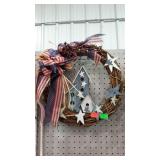 Country craft style grape vine wreath - political