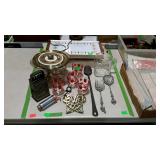 Kitchenware - warming tray, tulip glasses, pitcher
