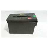 Military Ammo Box and is about half full of 8mm