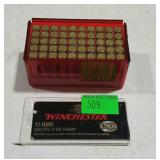 Winchester 17 HMR Ammo 50 cartridges in container