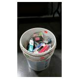 Nails, 5 gallon bucket filled with various small