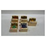 Fiesta miniatures - lot of five with boxes