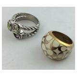 Two coach rings size 6 and 8