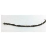 Silver sapphire tennis bracelet