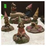 Elf style figurines - lot of four