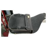 Black Leather set of Saddle Bags they do have