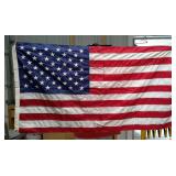 Three American flags